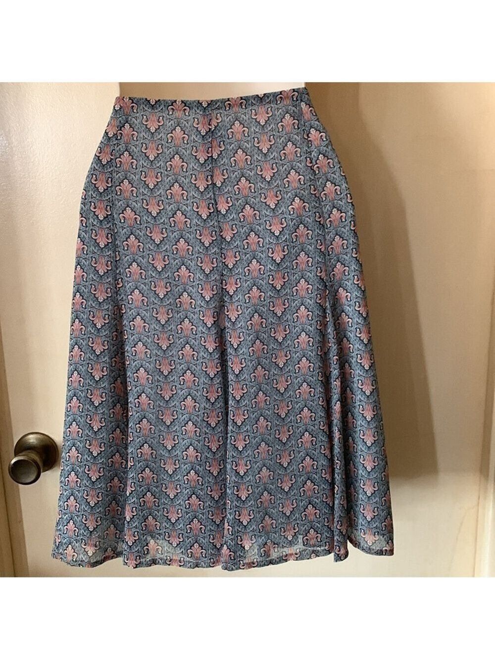 Emma James paisley swing skirt size 4P - Picture 5 of 9